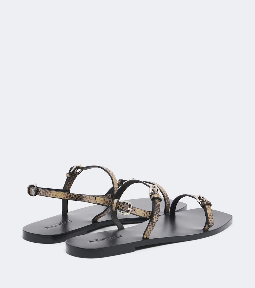 Adley Snake-Effect Sandals