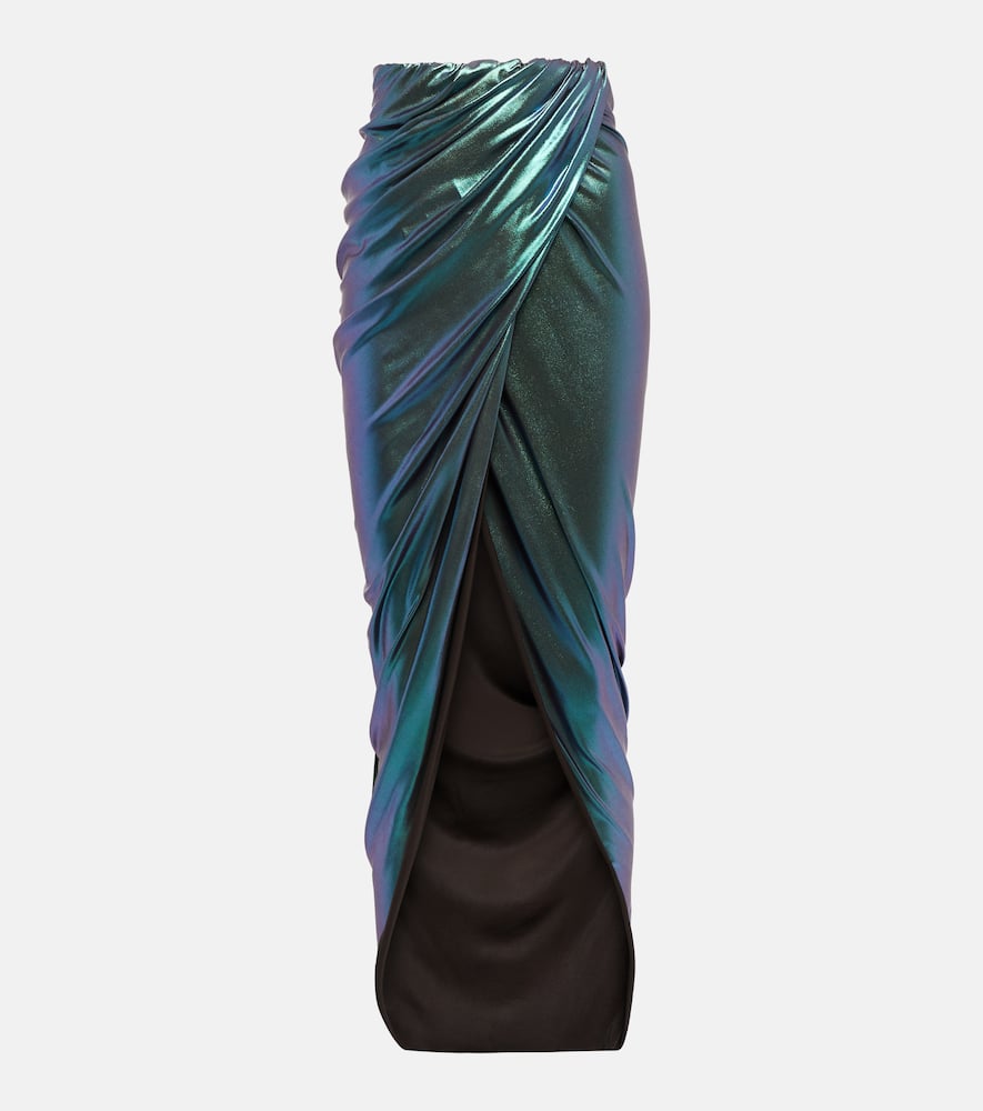 Rick Owens Metallic midi skirt