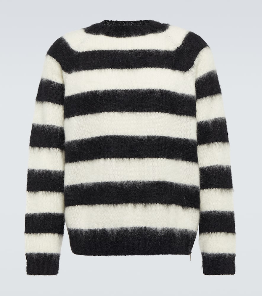 Undercover Striped mohair and wool blend sweater