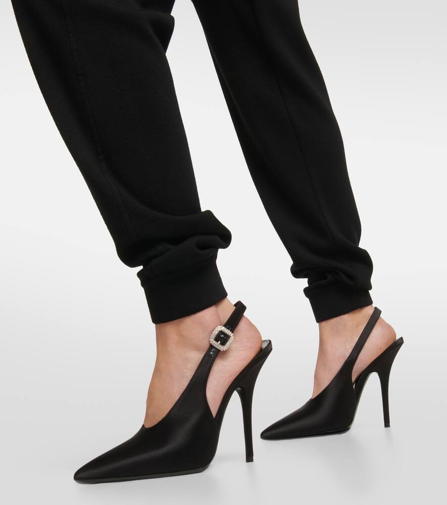 Saint Laurent Yasmeen satin slingback pumps | Smart Closet