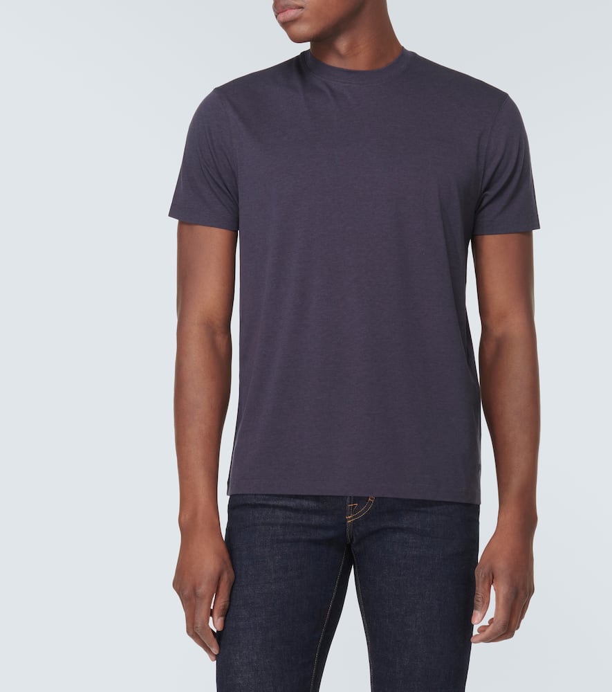 Shop Tom Ford Jersey T-shirt In Blue