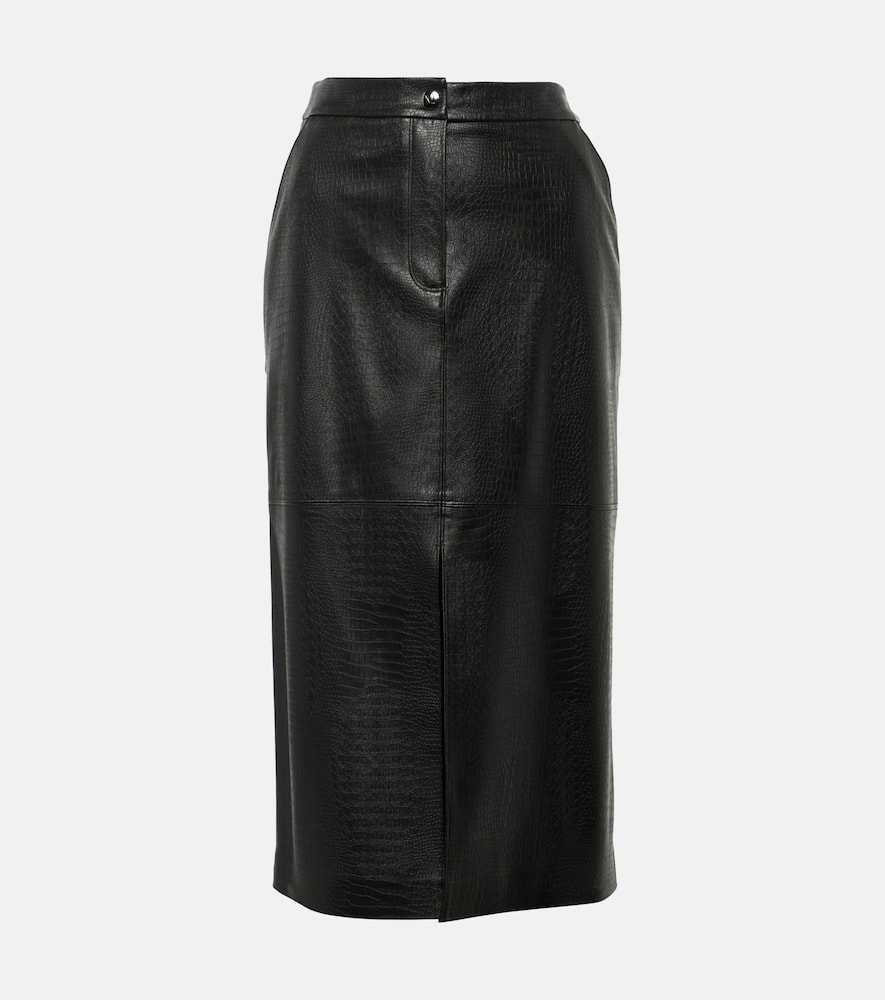 Shop Max Mara Ethel Midi Skirt In Black