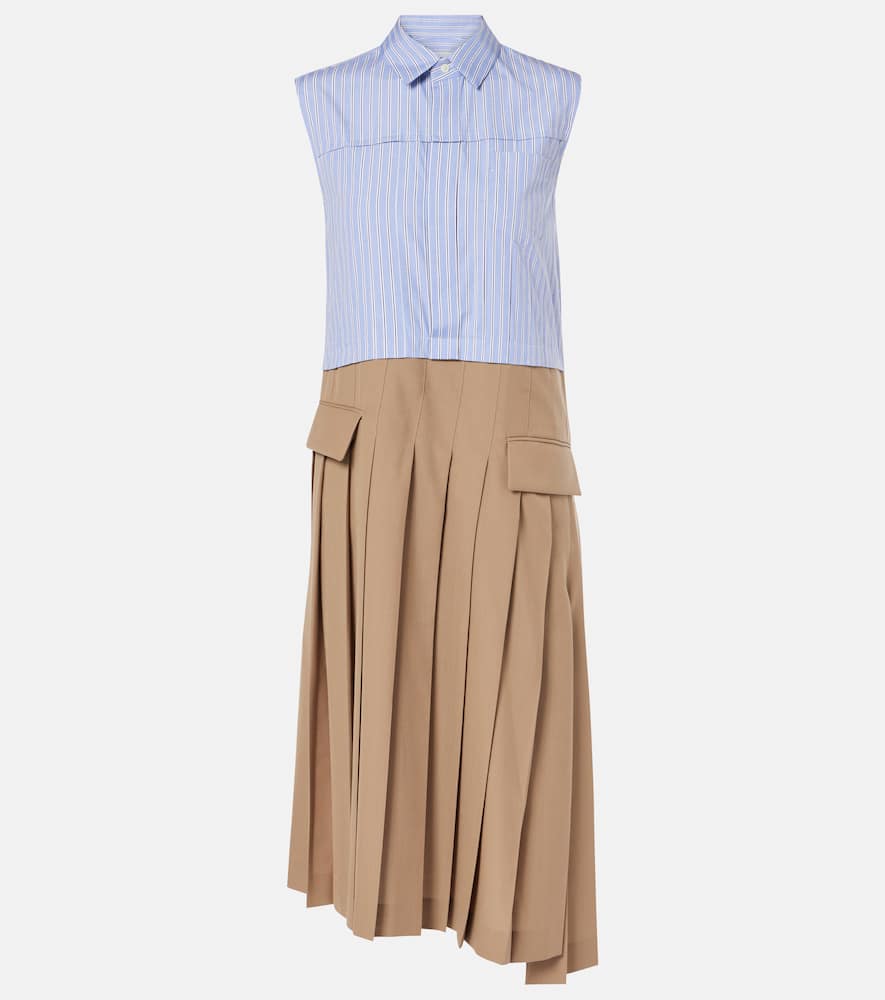 Striped midi dress