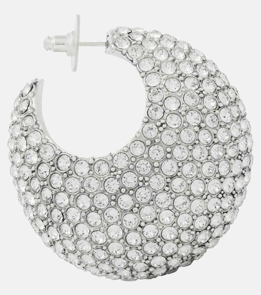 Isabel Marant Enjoy Embellished Earrings In Silver