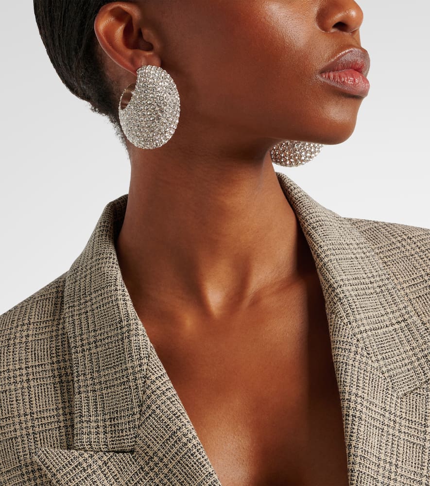 Isabel Marant Enjoy Embellished Earrings In Silver