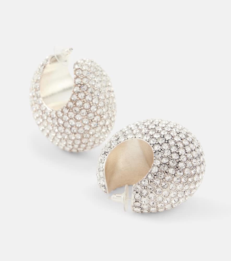 Isabel Marant Enjoy Embellished Earrings In Silver