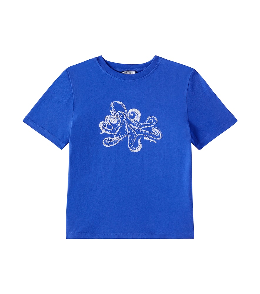 Vilebrequin Gabin Printed Cotton Jersey T-shirt In Blue