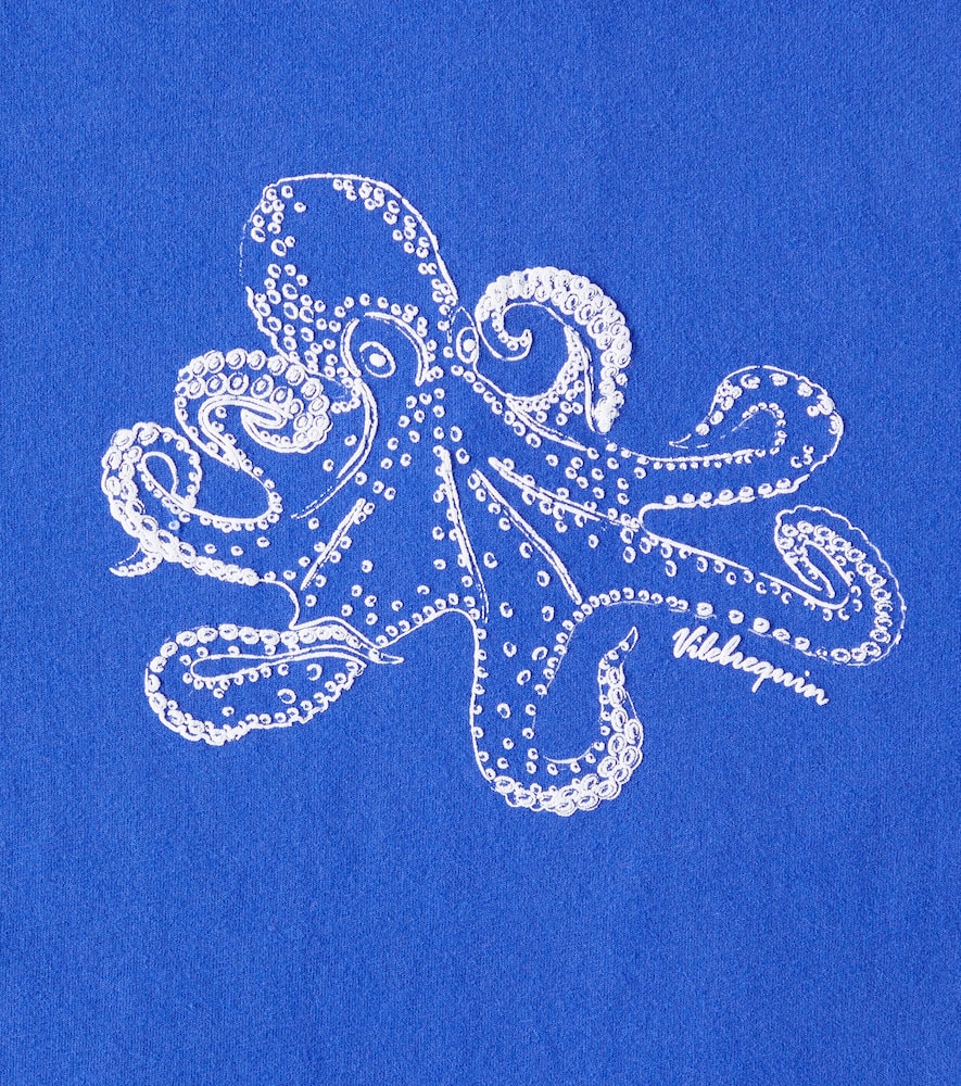 Vilebrequin Gabin Printed Cotton Jersey T-shirt In Blue