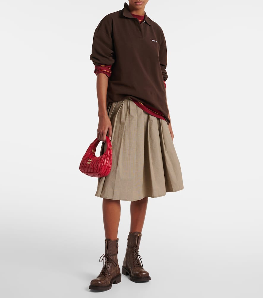 Miu Miu Polo - Rojo In Brown