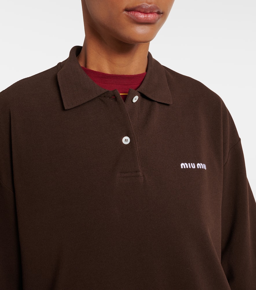Miu Miu Polo - Rojo In Brown