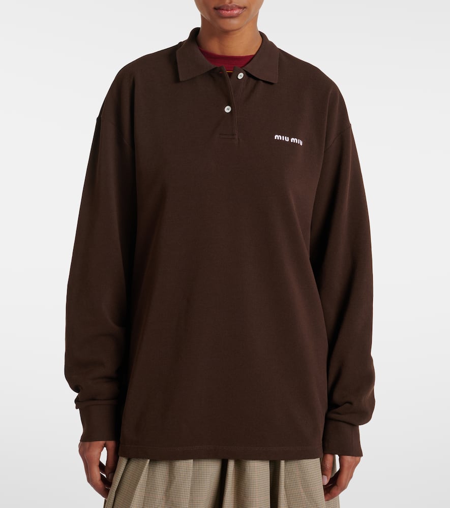 Miu Miu Polo - Rojo In Brown