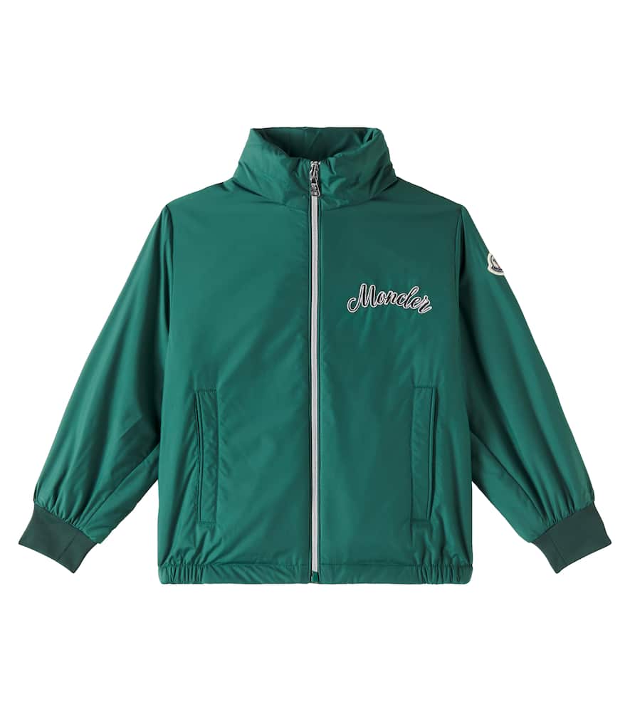 Moncler Enfant Logo embroidered jacket