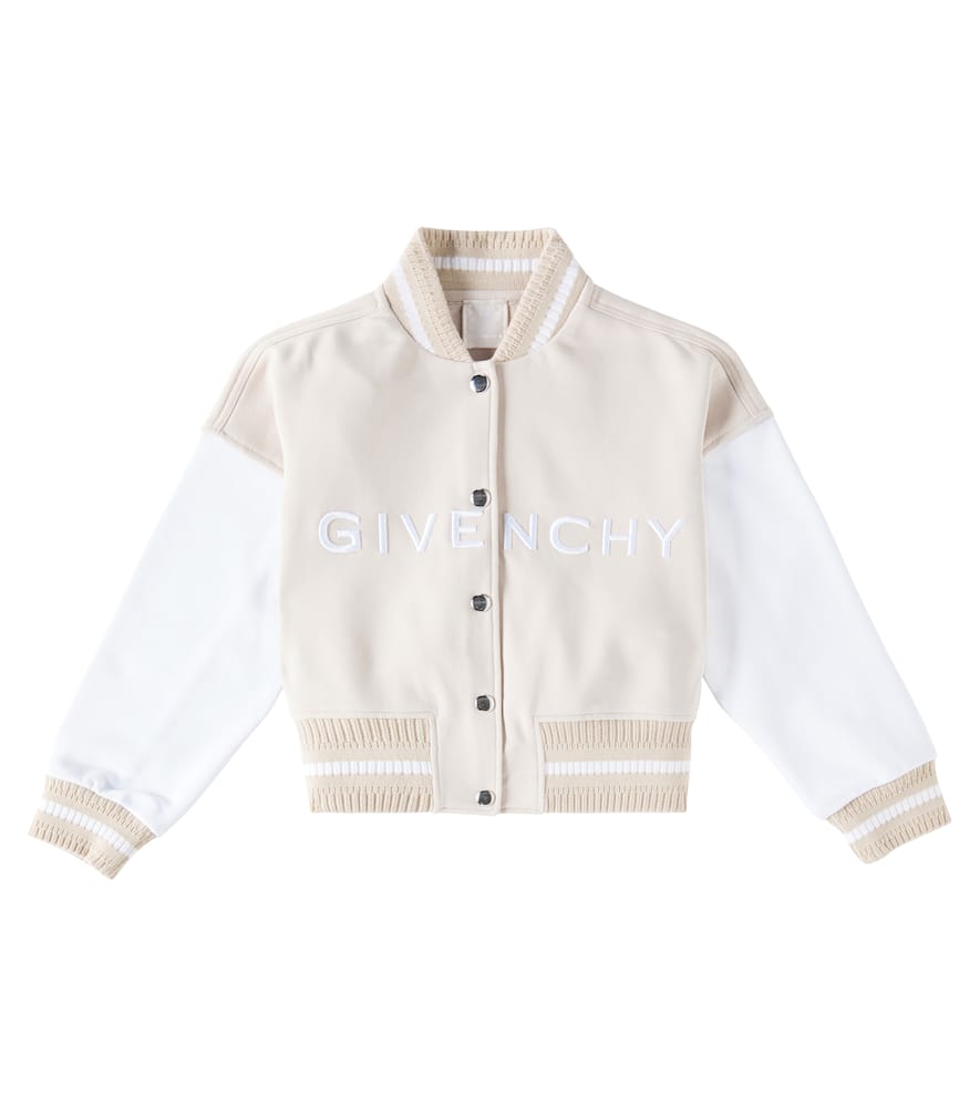 Givenchy Collegejacke Aus Einem Baumwollgemisch In Weiss