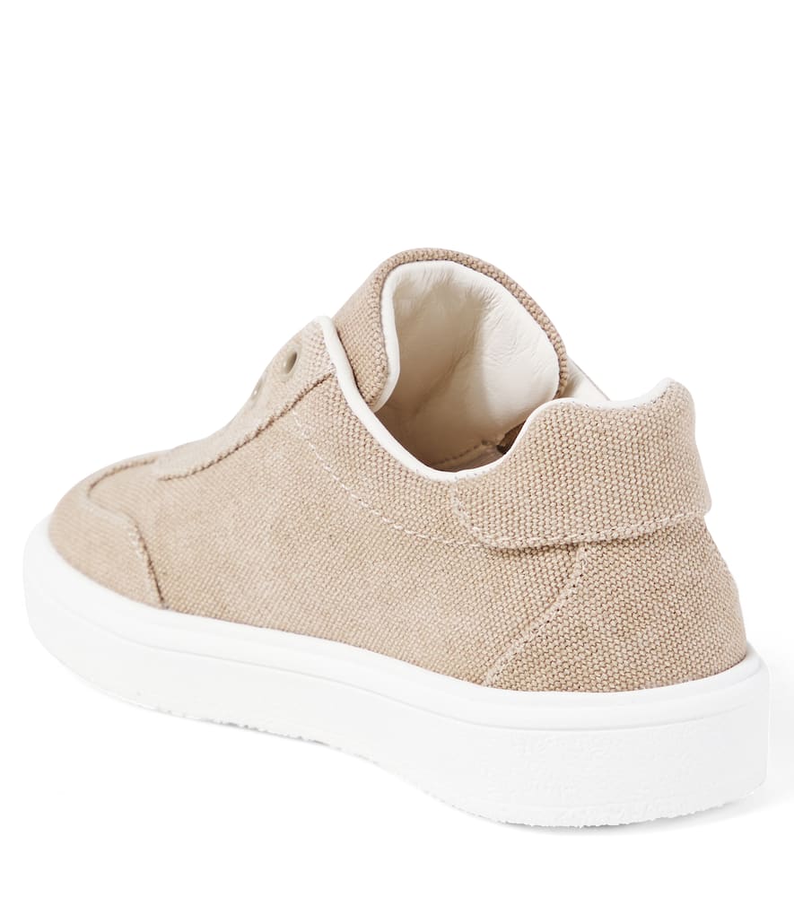 Dolce & Gabbana Canvas Sneakers In Neutral