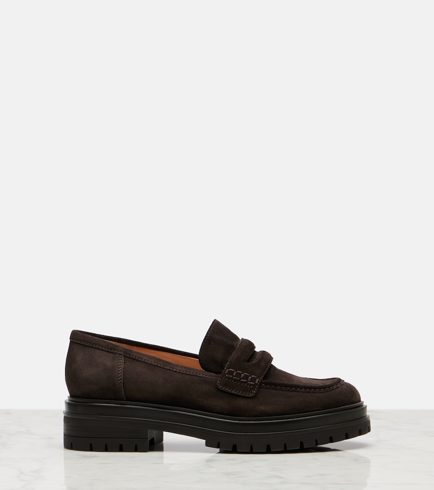Davis Suede Penny Loafers