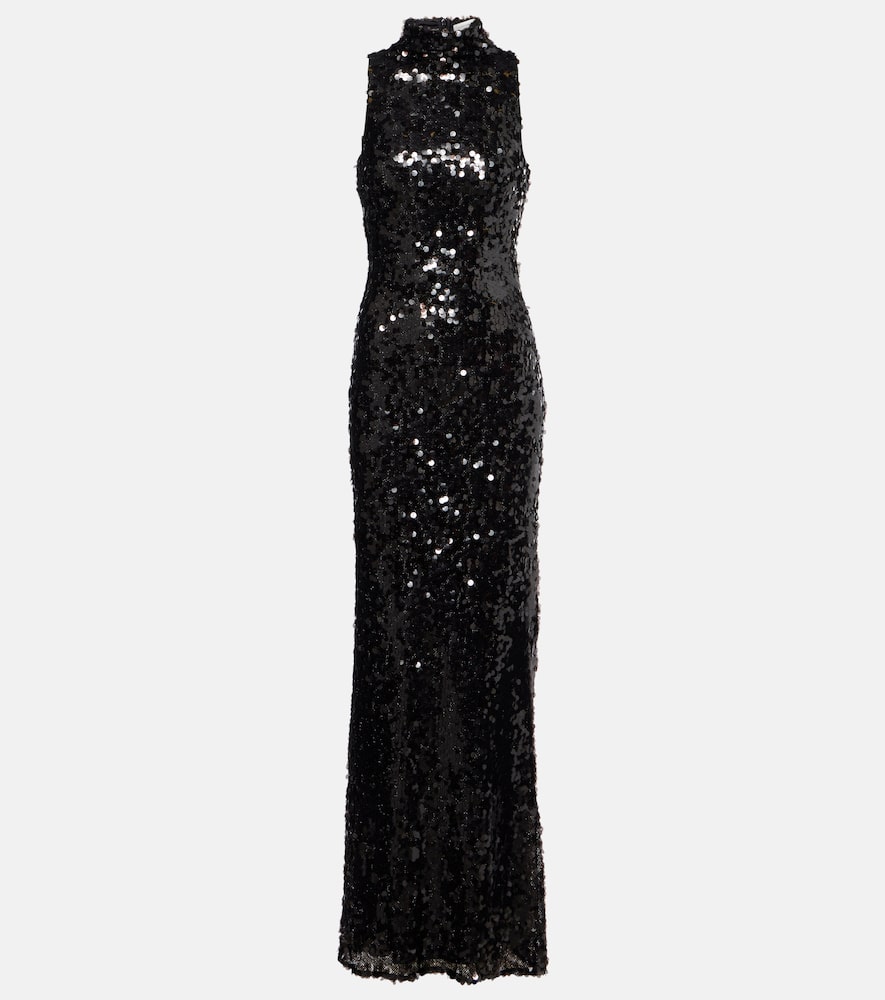 Christopher Esber Cristalla Embellished Gown In Black