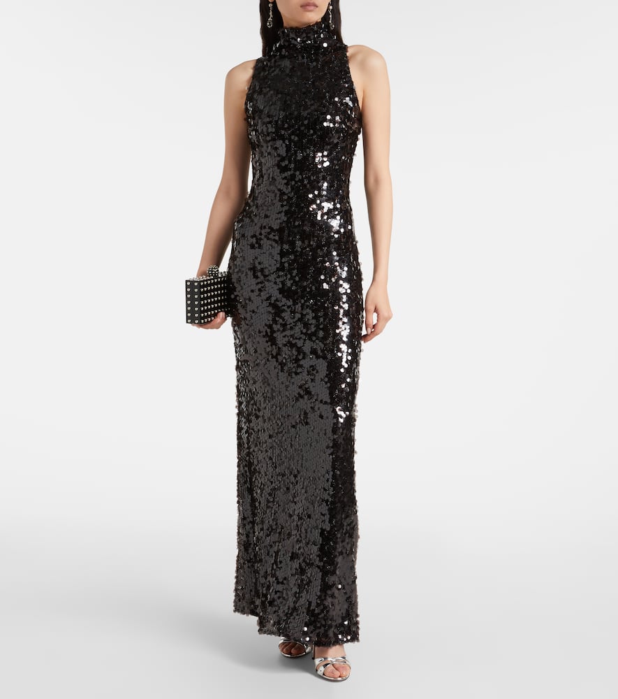 Christopher Esber Cristalla Embellished Gown In Black