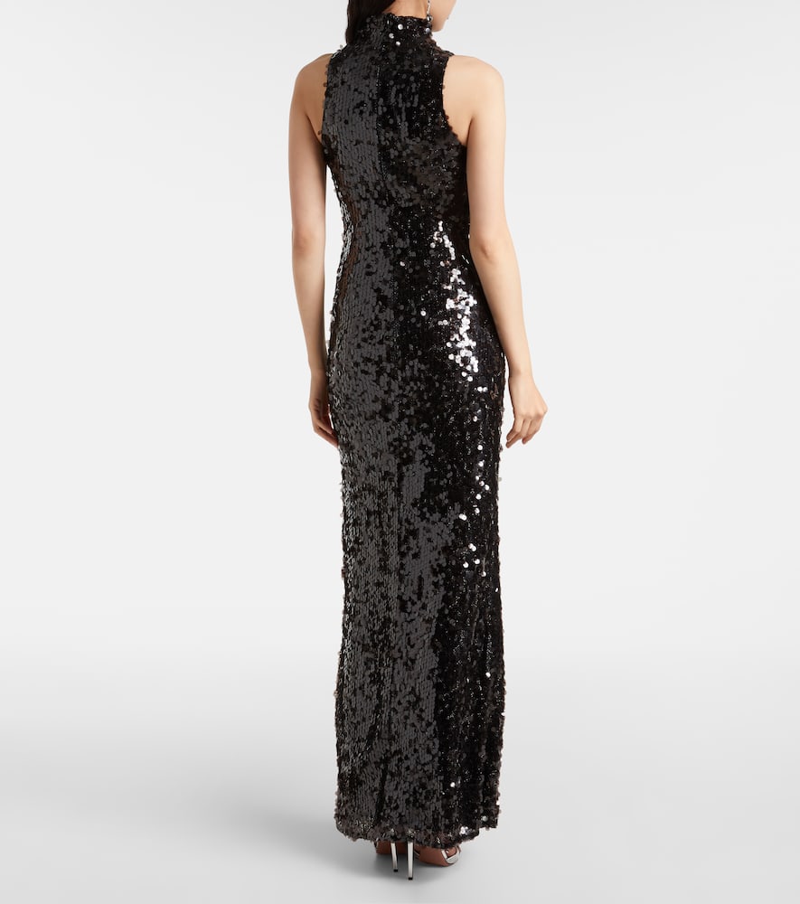 Christopher Esber Cristalla Embellished Gown In Black