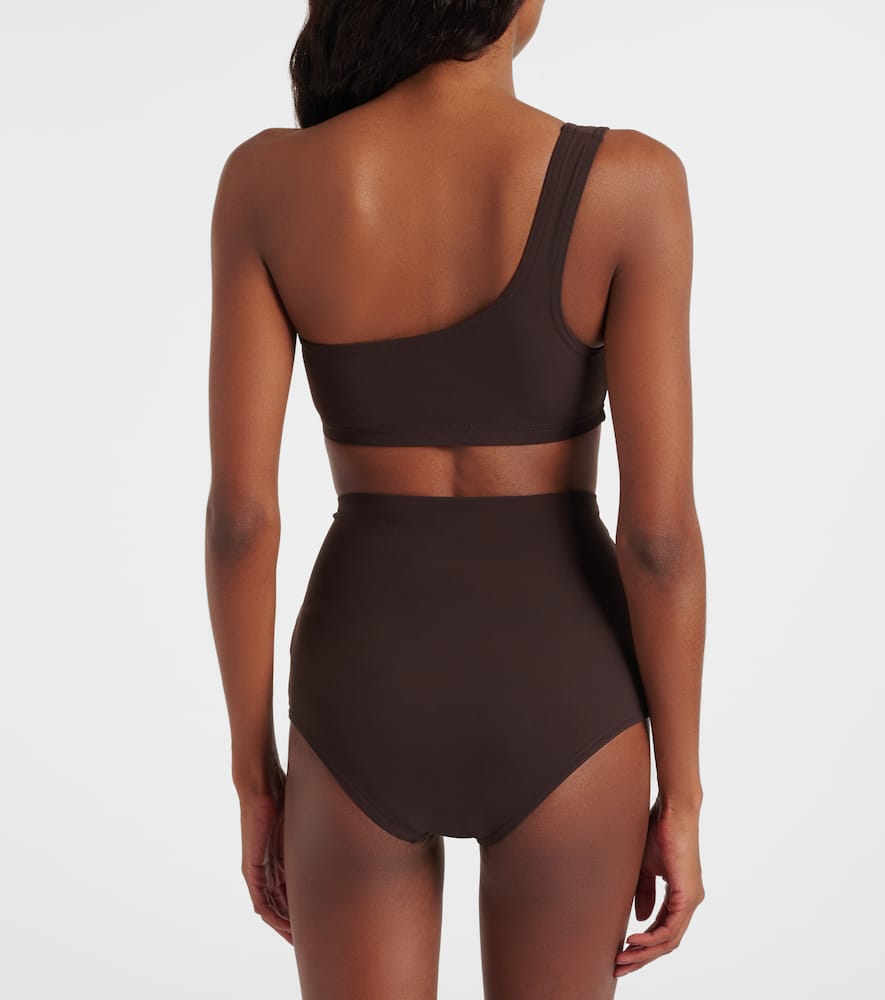 Karla Colletto High-rise Bikini Bottoms In Brown