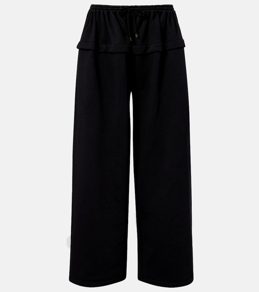 Alaia Alaïa Wide-leg cotton sweatpants