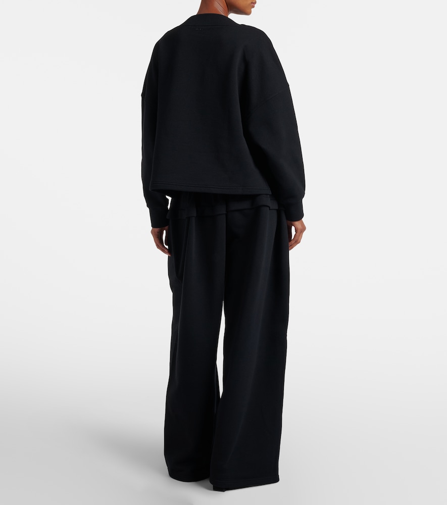  Alaia Alaã¯a Wide-leg Cotton Sweatpants 