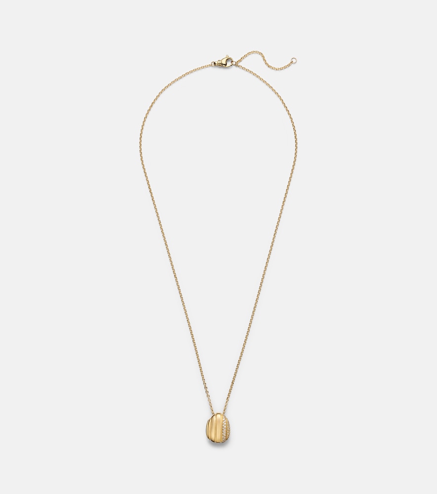 Pamela Zamore Eos 18kt gold pendant necklace with diamonds