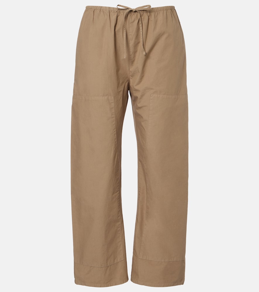 Leset Kyoto cotton wide-leg pants