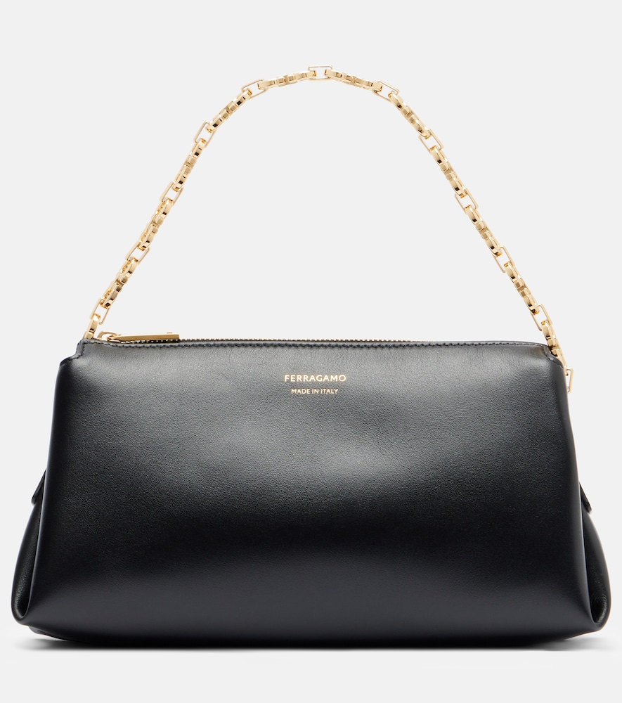 Ferragamo Gancini Mini leather shoulder bag