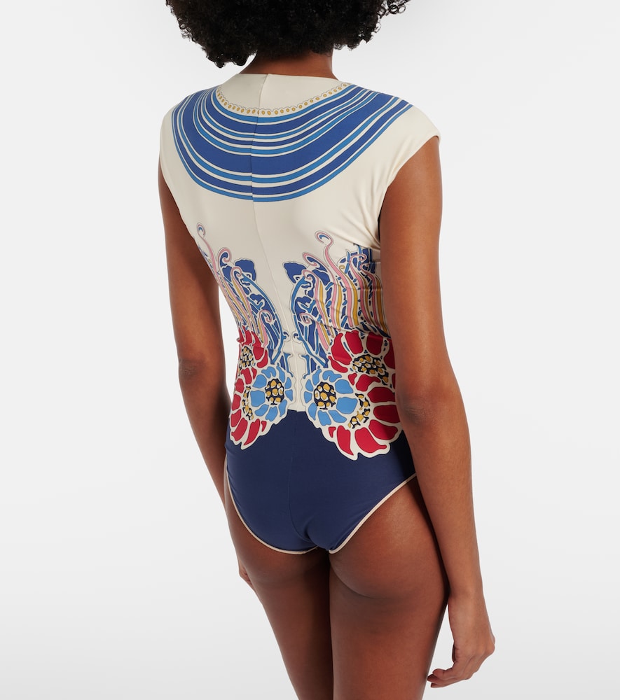  La Doublej La Doublej Tutto Suit Printed Swimsuit 