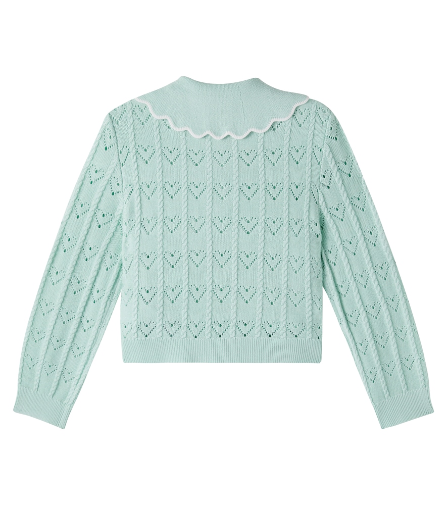  Self-portrait Kids Self-portrait Kids Cardigan Aus Pointelle-strick 