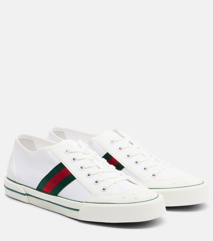 Gucci Women's White Tennis 1977 Canvas Sneakers Uk Size 9
