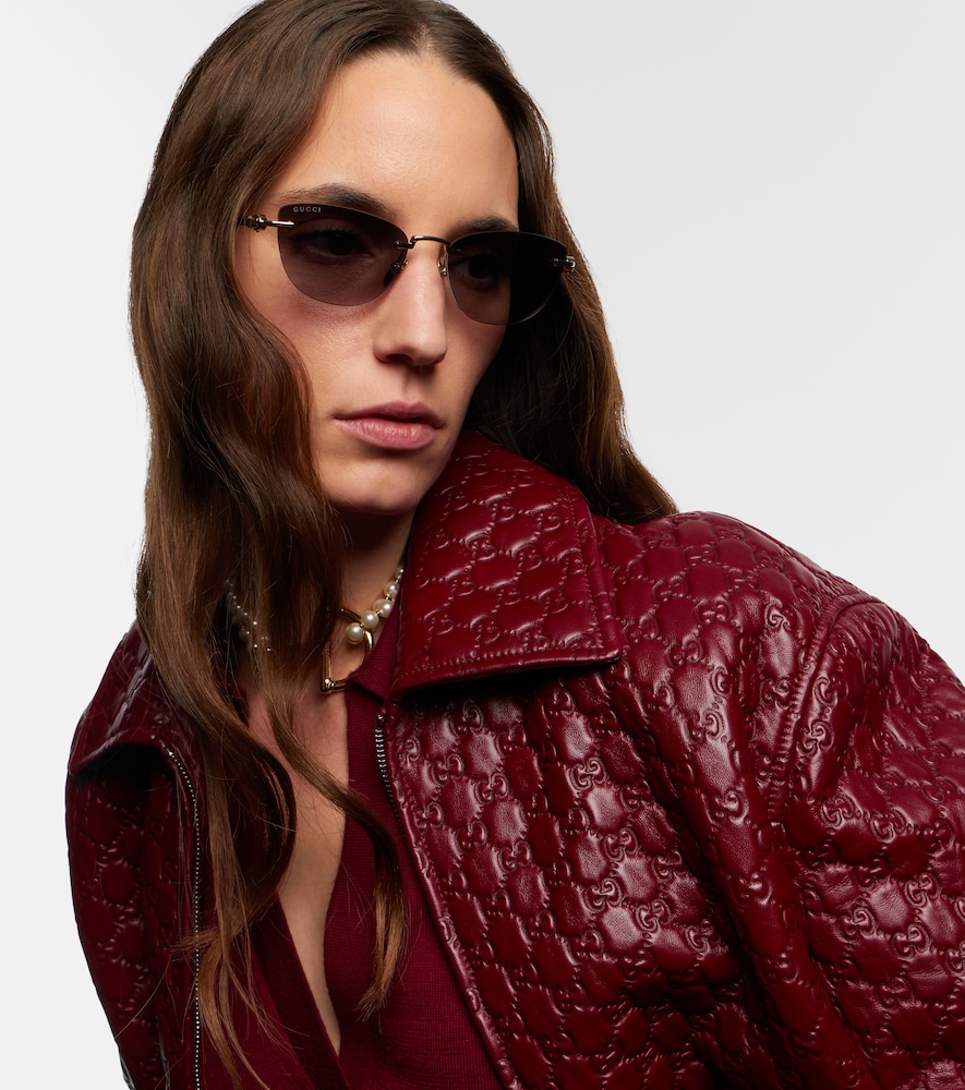  Gucci Gucci Cat-eye-sonnenbrille Bamboo 