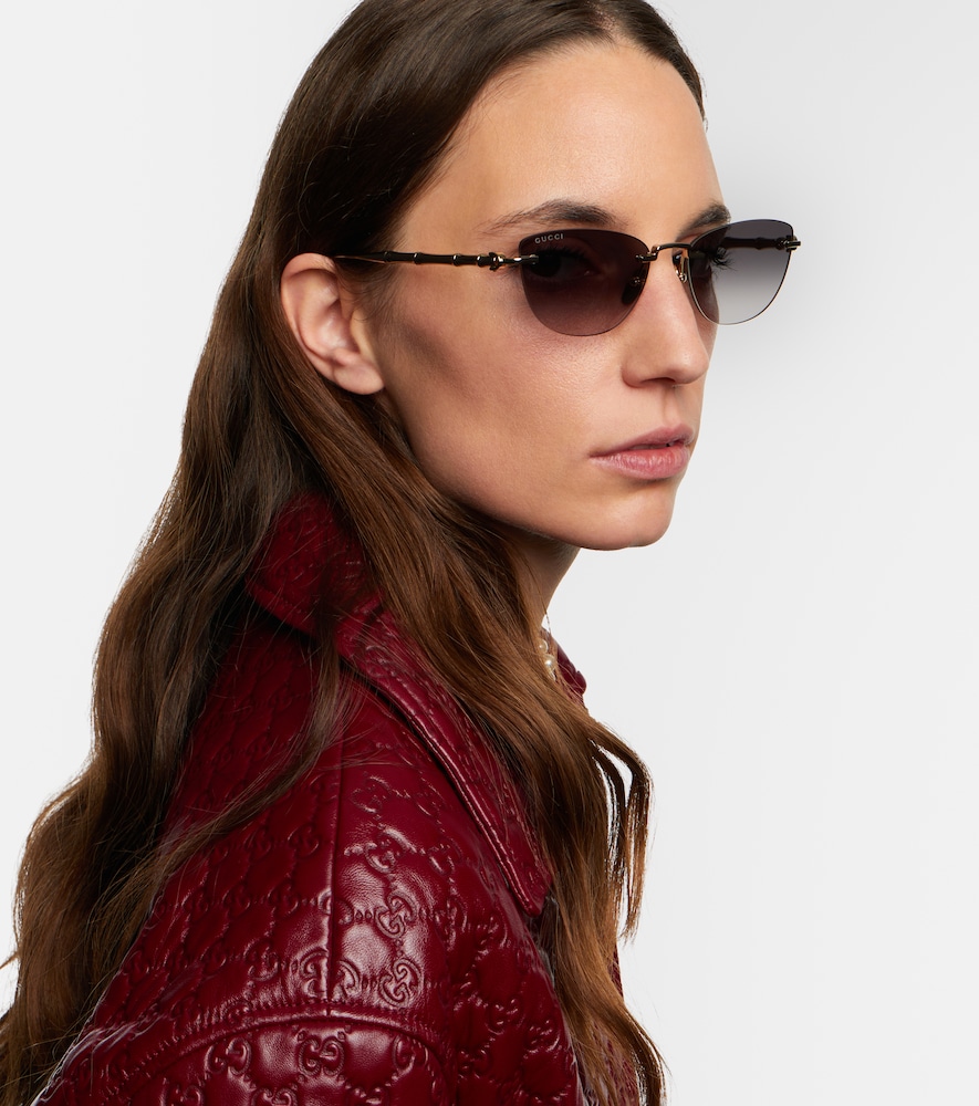  Gucci Gucci Cat-eye-sonnenbrille Bamboo 