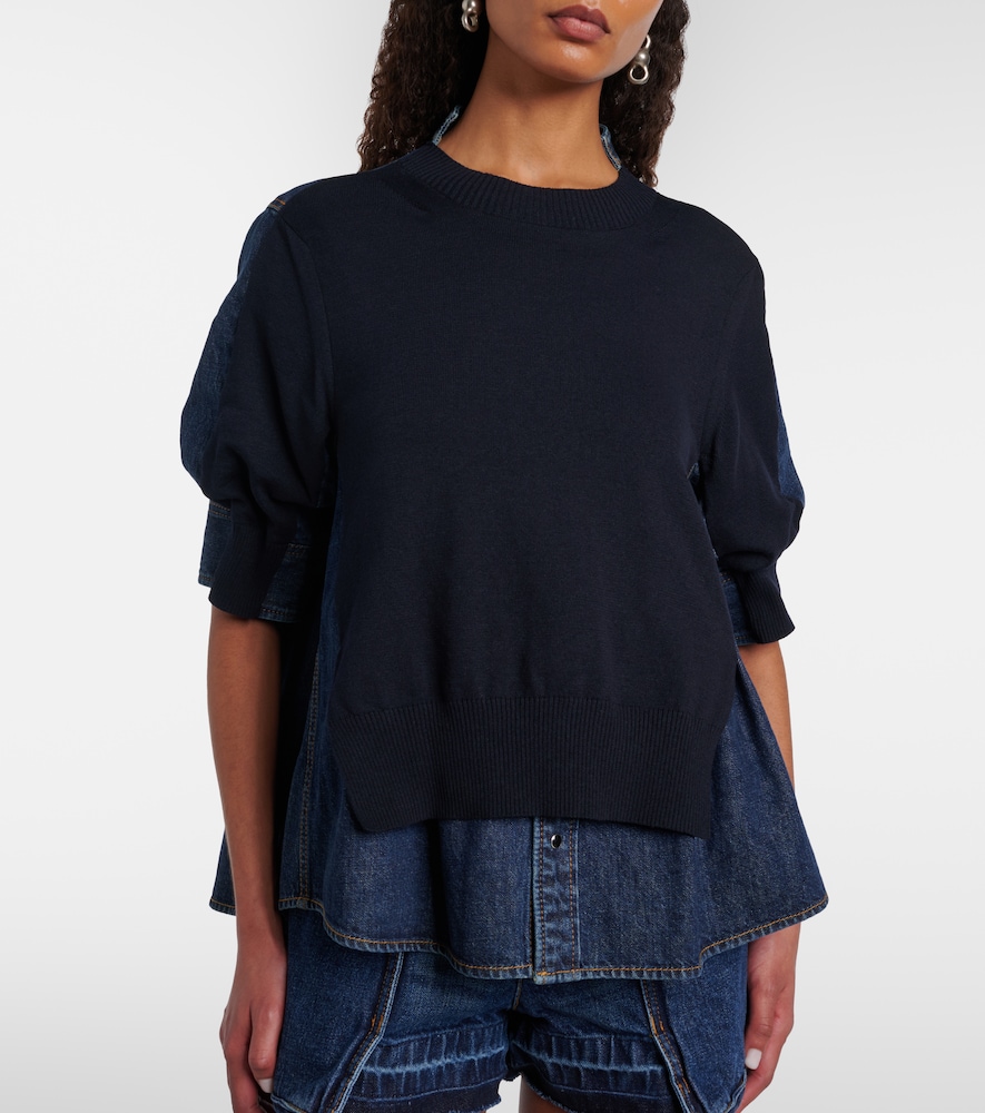  Sacai Sacai Pullover Aus Einem Baumwollgemisch 