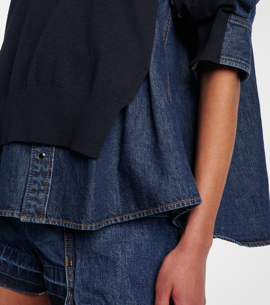 Layered Denim Shirt