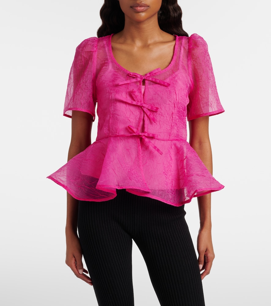  Ganni Ganni Top Aus Organza 