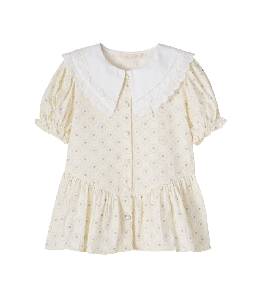 Konges Slojd White Cour Floral Cotton Shirt Y Size 3 - Mytheresa