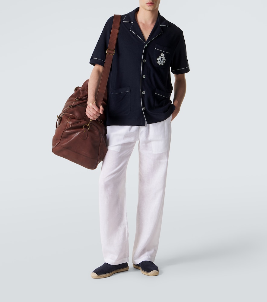  Ralph Lauren Purple Label Ralph Lauren Purple Label Besticktes Hemd Aus Frottee 