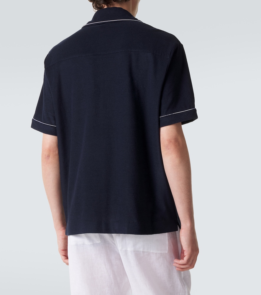  Ralph Lauren Purple Label Ralph Lauren Purple Label Besticktes Hemd Aus Frottee 