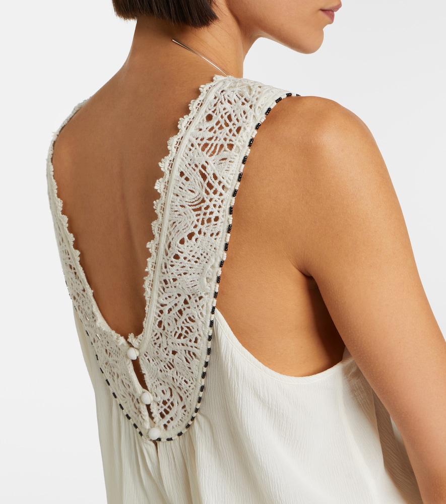  Isabel Marant Isabel Marant Nilany Beaded Silk Romper 