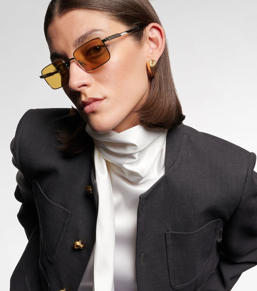  Bottega Veneta Bottega Veneta Stretch Rectangular Sunglasses 