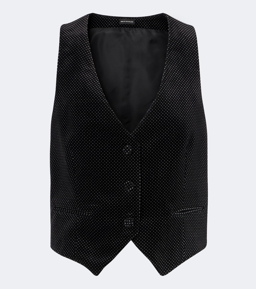 Tom Ford Gilet en velours de coton pois 1390 €
