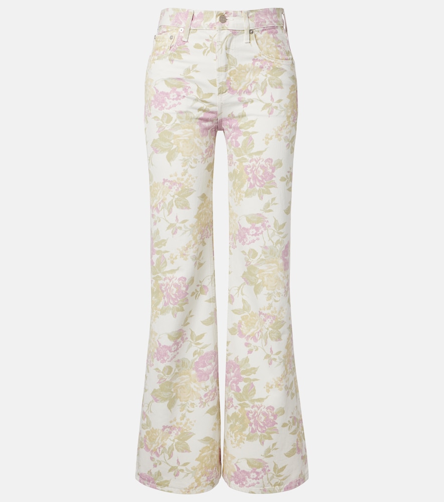 Citizens Of Humanity Women's Beige Kimberly '70S Floral Flared Jeans Size 29 - Mytheresa