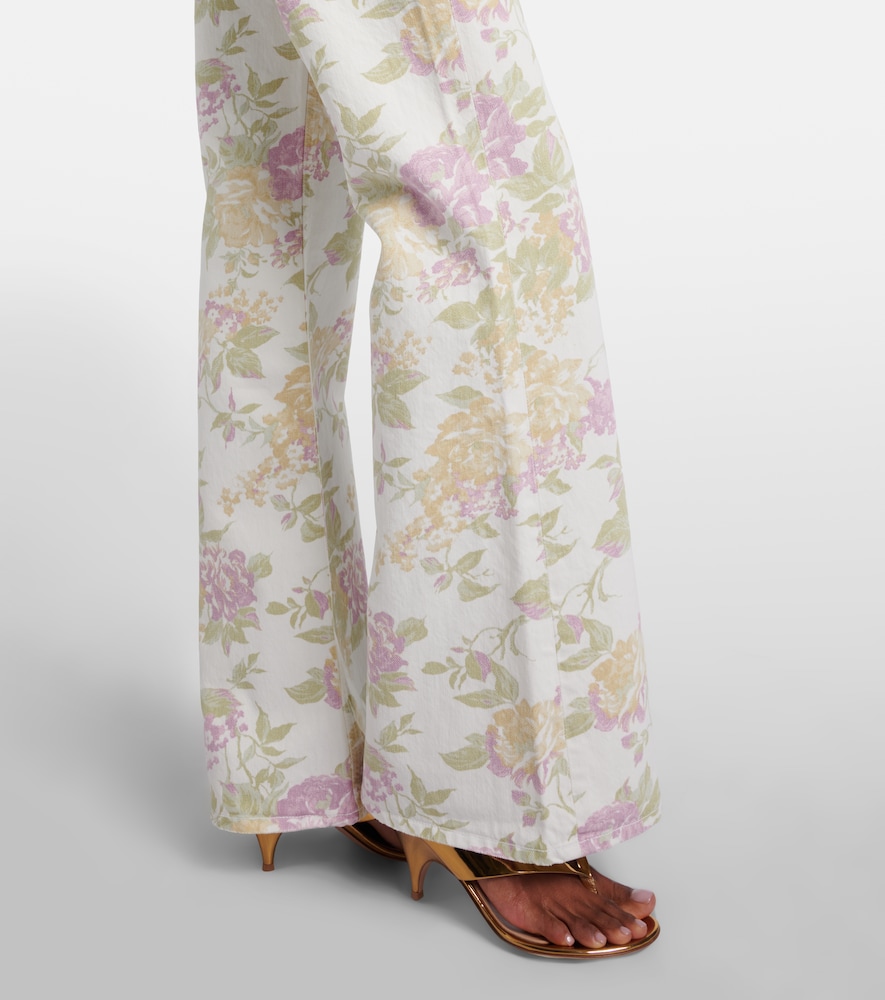 Kimberly '70S Floral Flared Jeans