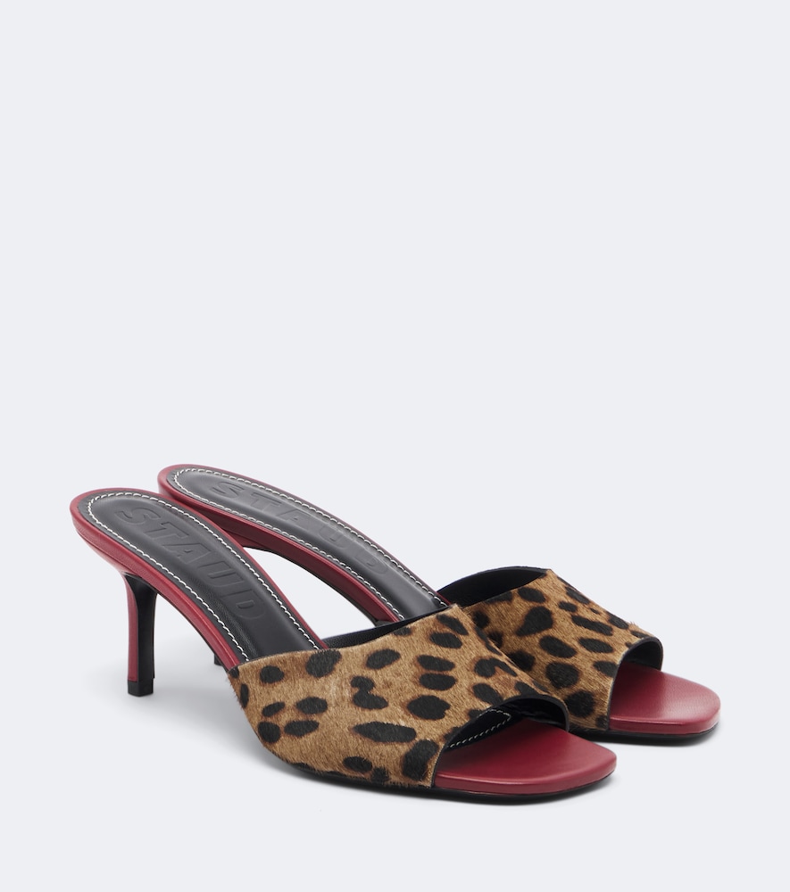 Mules Bea in cavallino con stampa leopardata