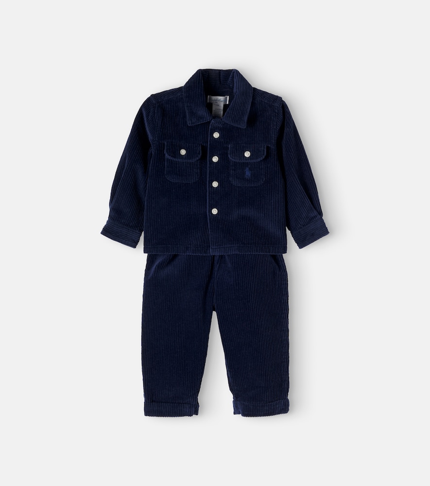 Baby Set aus Jacke und Hose aus Baumwoll-Cord