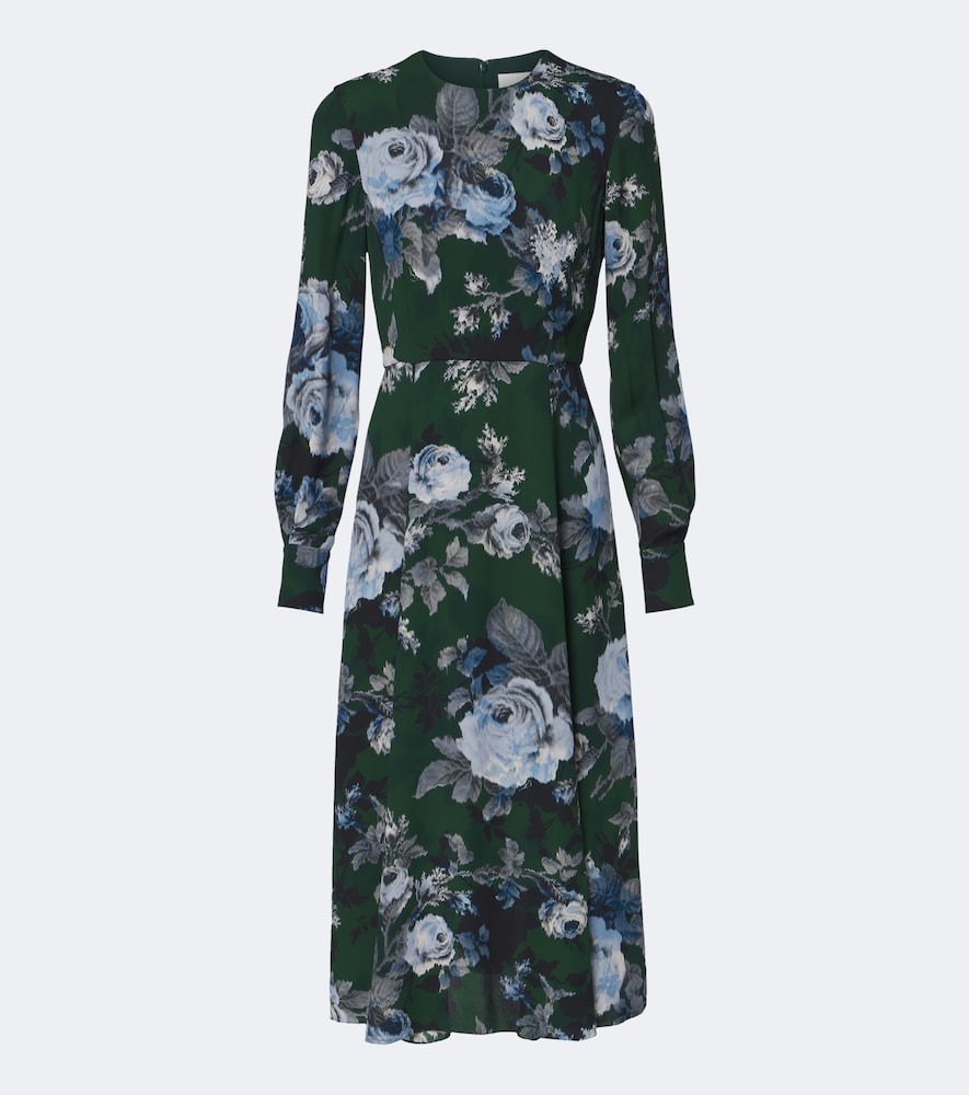 Midikleid aus Crêpe