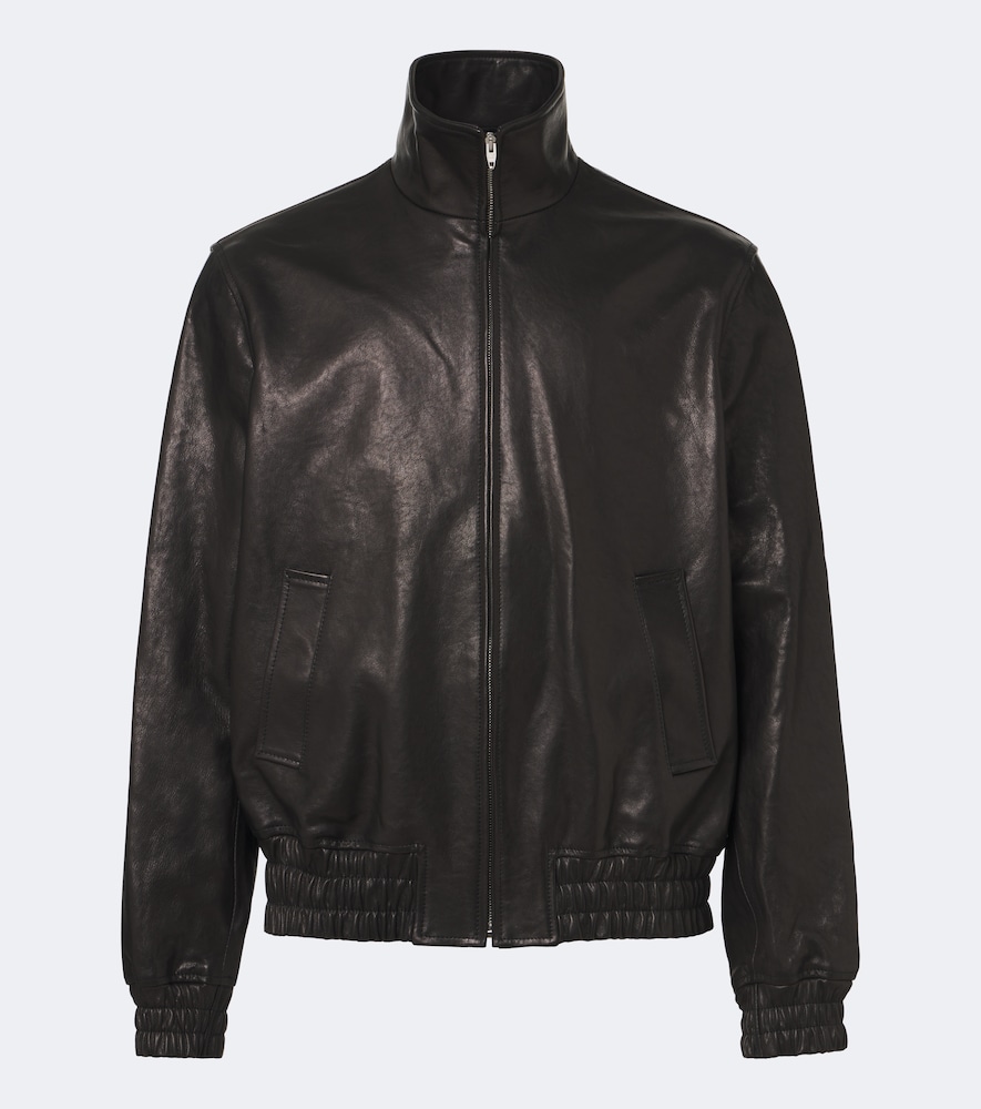 Valentino Men's Black Leather Jacket UK Size 42 - Mytheresa