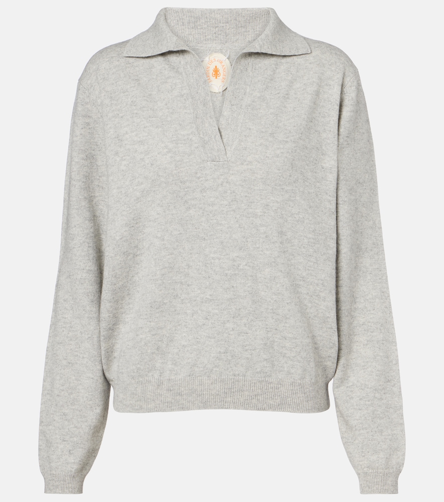 Jardin des Orangers Cotton and cashmere polo sweater