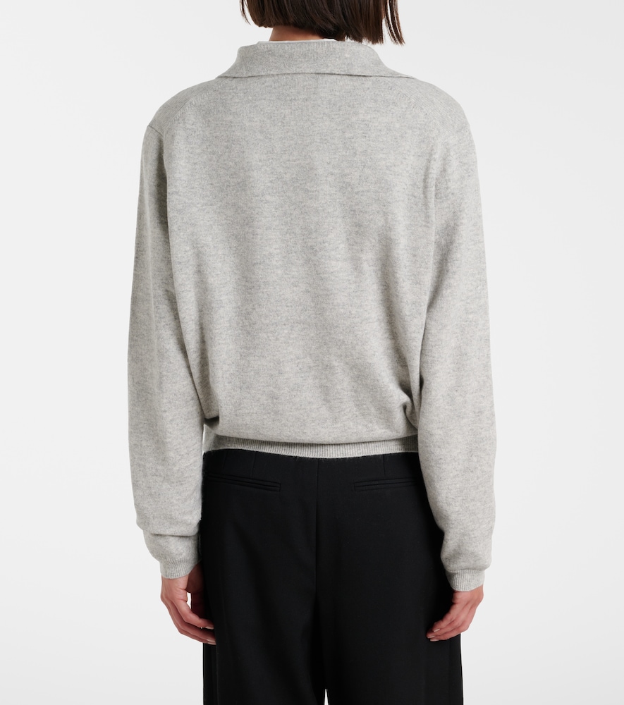 Cotton And Cashmere Polo Sweater